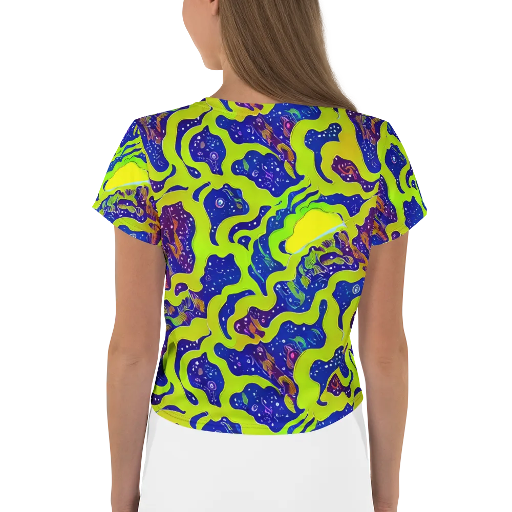 Galactic Tangledown on Crop Tee — Back