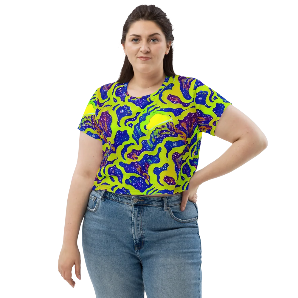Galactic Tangledown on Crop Tee — Front