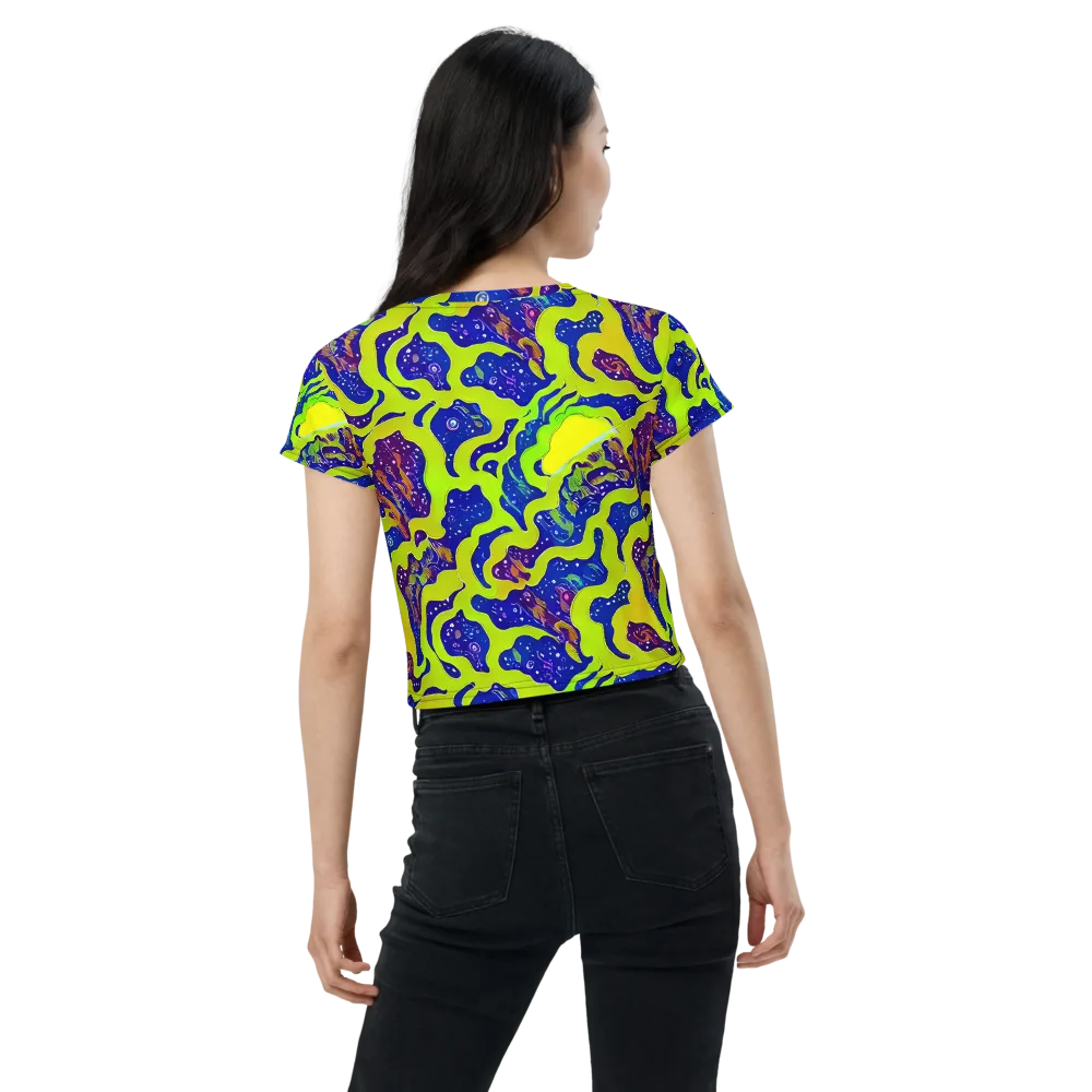 Galactic Tangledown on Crop Tee — Back