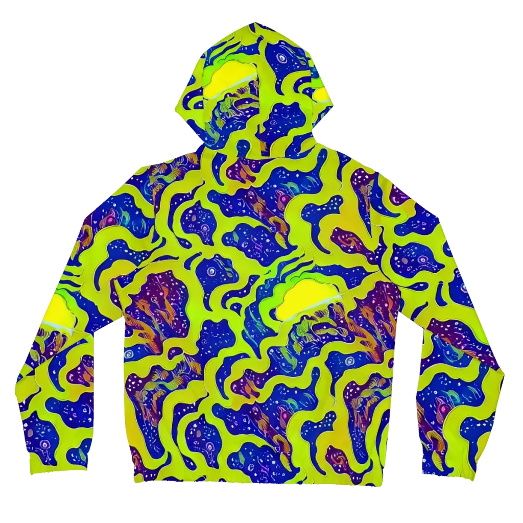 Galactic Tangledown on Women's Full-Zip Hoodie — Back