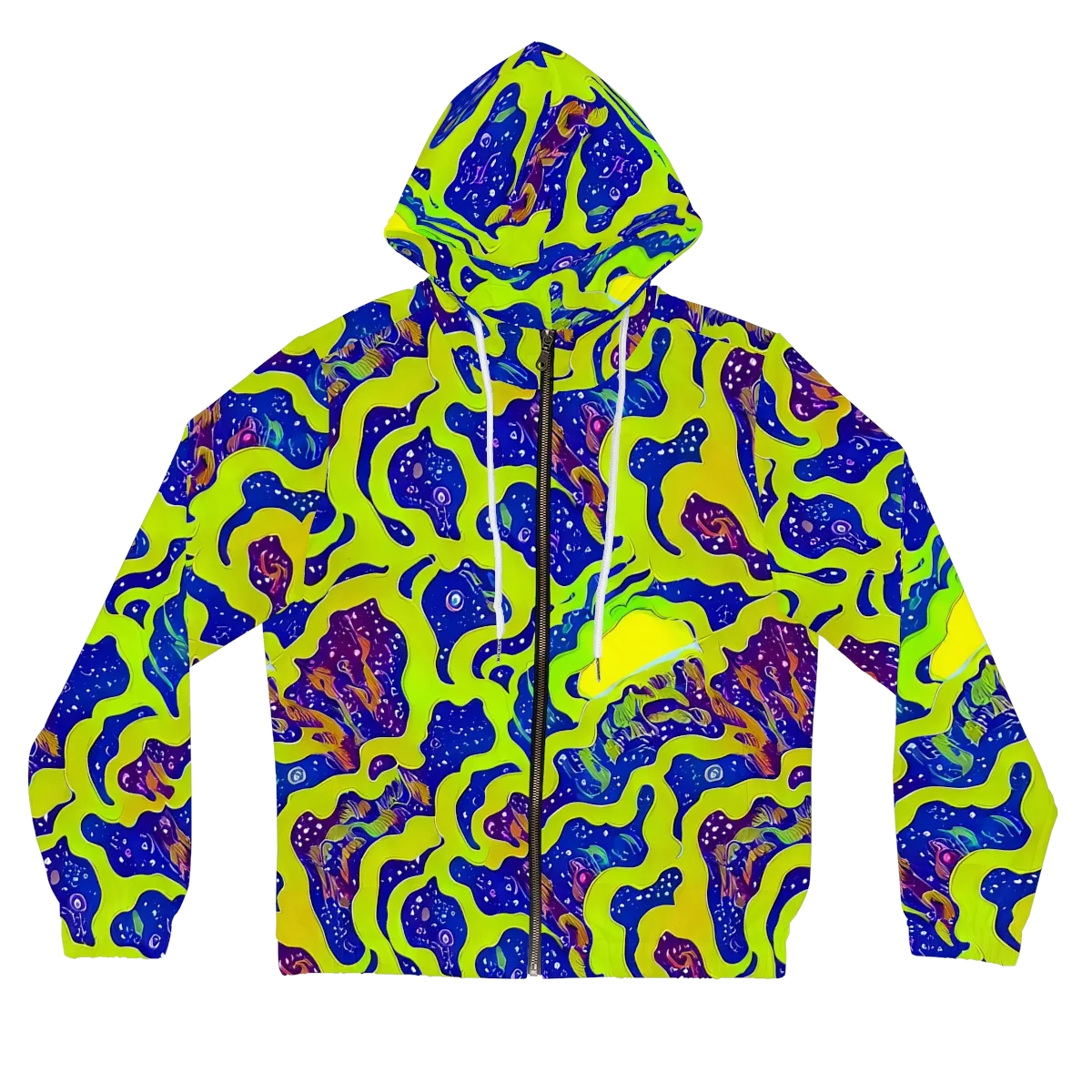 Galactic Tangledown on Women's Full-Zip Hoodie — Front