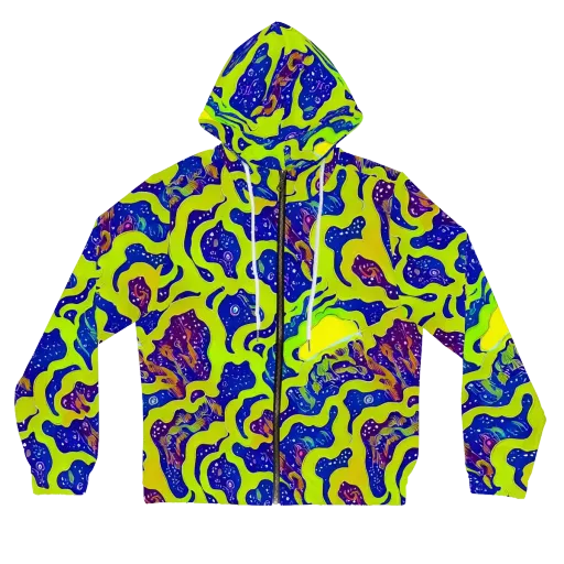 Galactic Tangledown on a Women's Full-Zip Hoodie