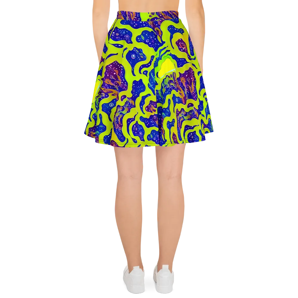 Galactic Tangledown on Skater Skirt — Back