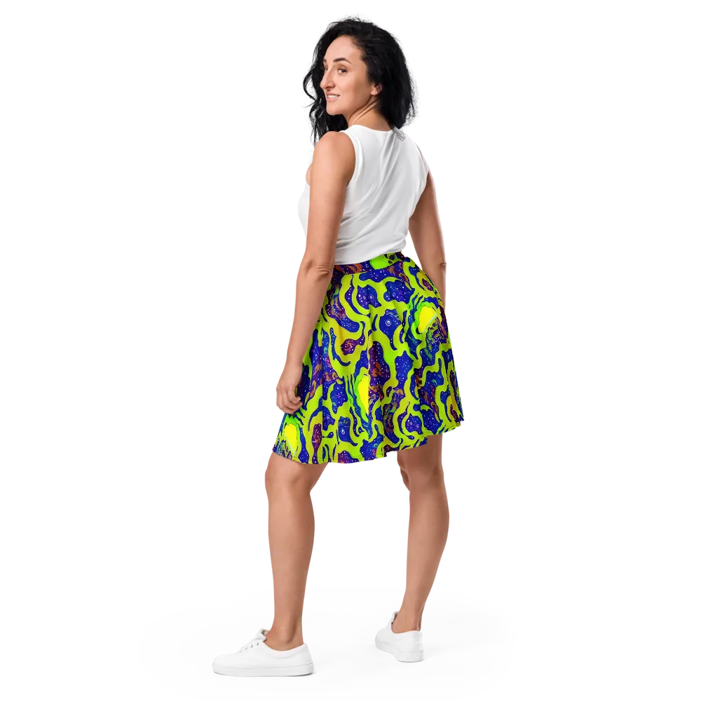 Galactic Tangledown on Skater Skirt — Back