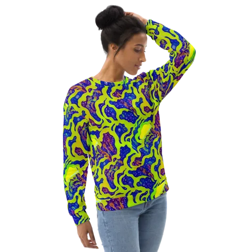 Galactic Tangledown on a Sweatshirt