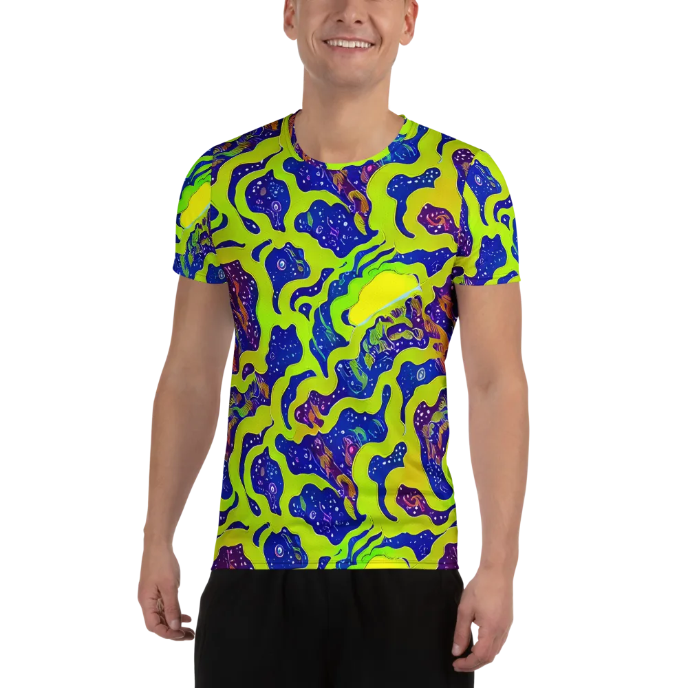 Galactic Tangledown on Men's Athletic T-Shirt — Front
