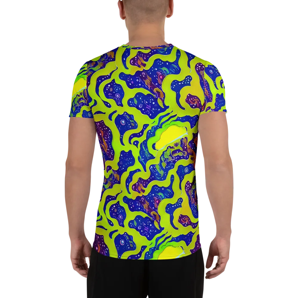 Galactic Tangledown on Men's Athletic T-Shirt — Back