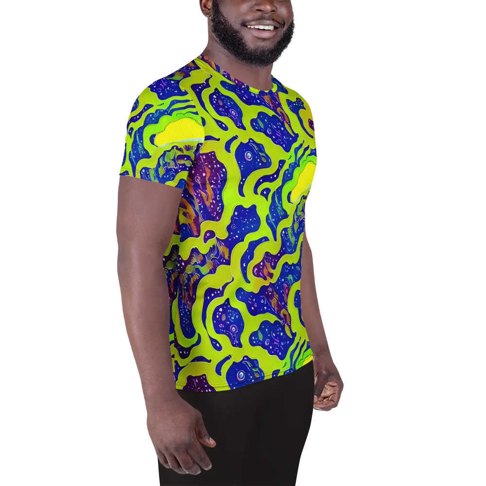 Galactic Tangledown on Men's Athletic T-Shirt — Right
