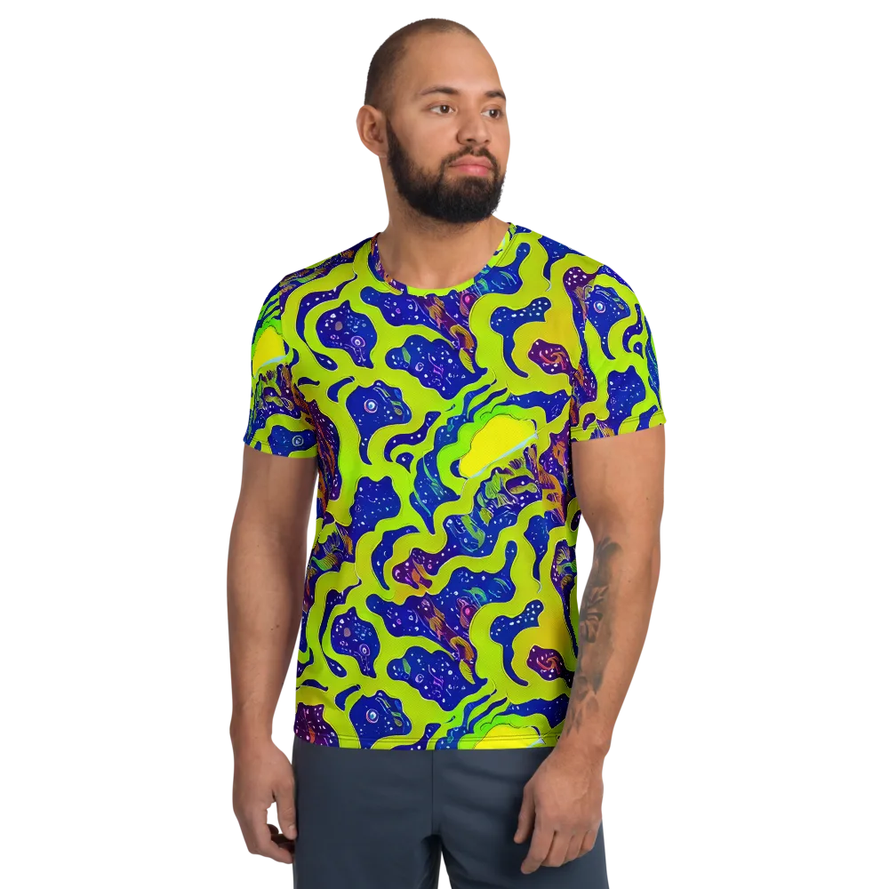 Galactic Tangledown on Men's Athletic T-Shirt — Front