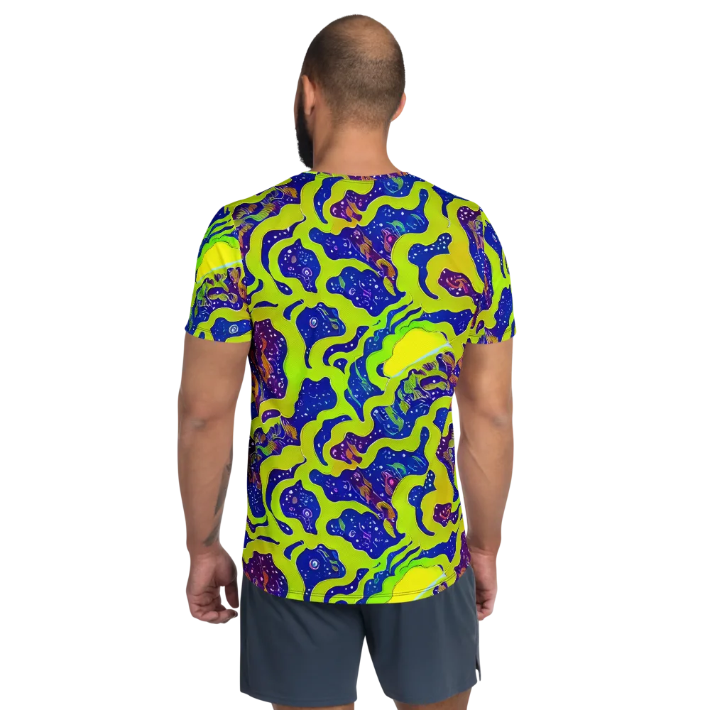 Galactic Tangledown on Men's Athletic T-Shirt — Back