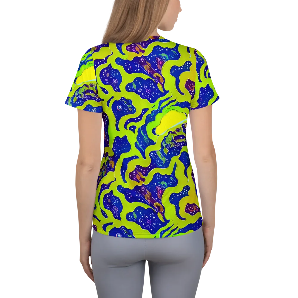 Galactic Tangledown on Women's Athletic T-Shirt — Back