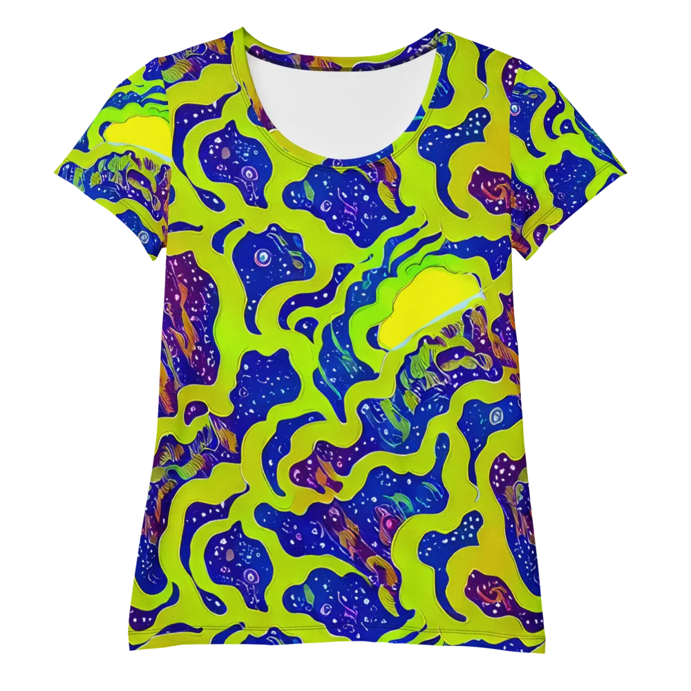 Galactic Tangledown on Women's Athletic T-Shirt — Front