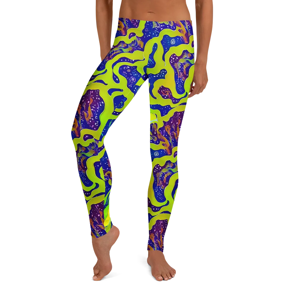 Galactic Tangledown on Leggings — Front