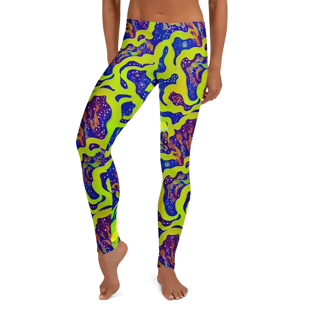 Galactic Tangledown on Leggings — Front