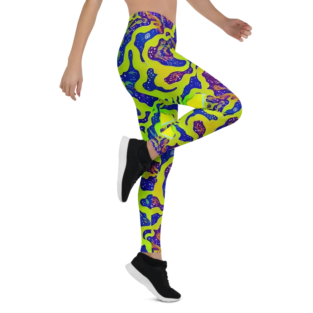 Galactic Tangledown on Leggings — Right