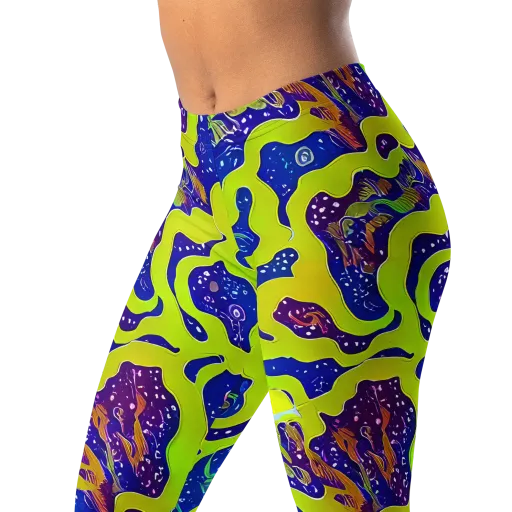 Galactic Tangledown on a Leggings