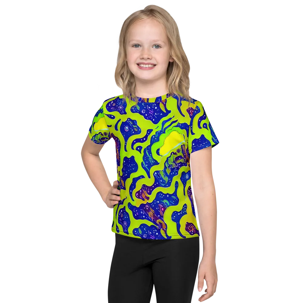 Galactic Tangledown on Kids Crew Neck T-Shirt — Front