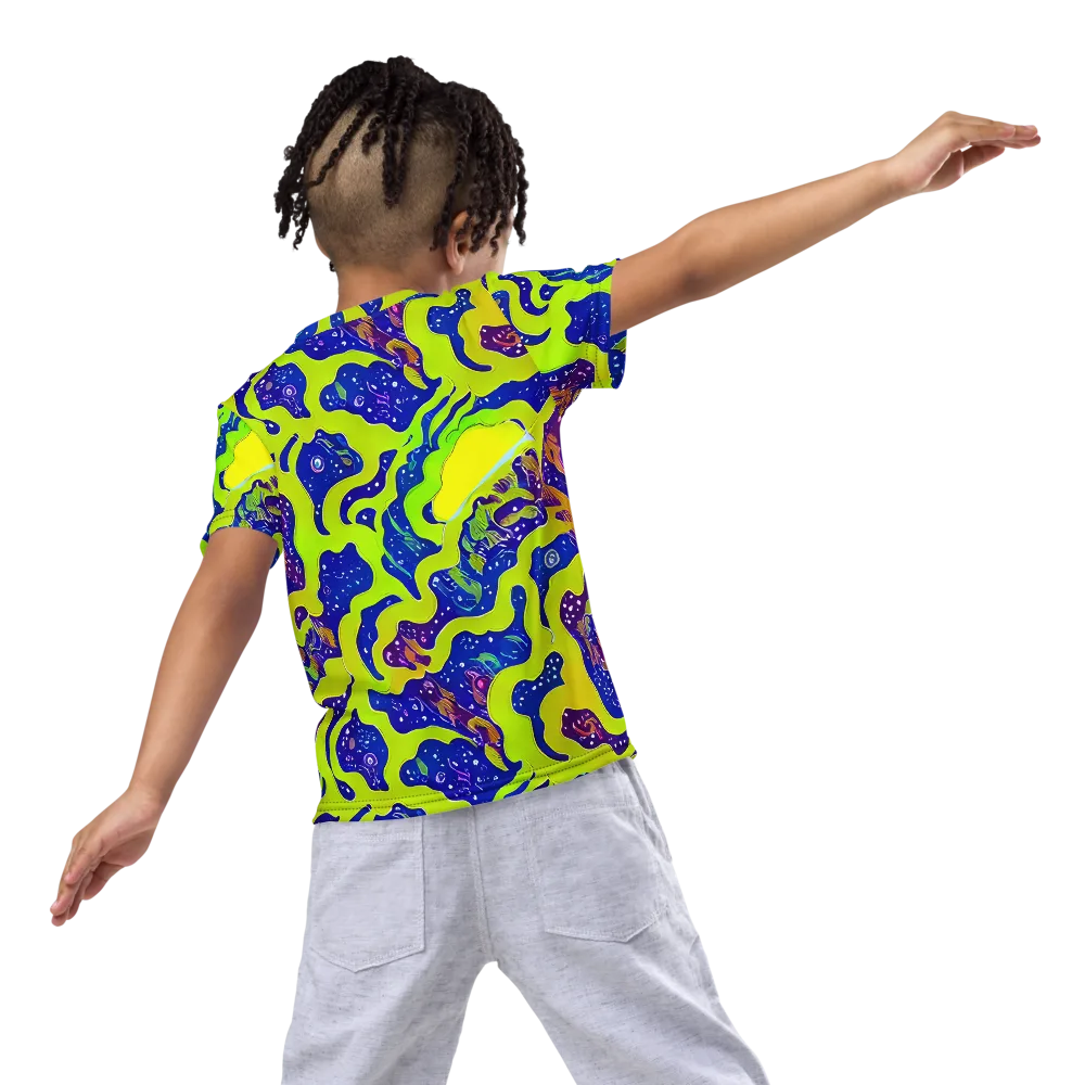 Galactic Tangledown on Kids Crew Neck T-Shirt — Back