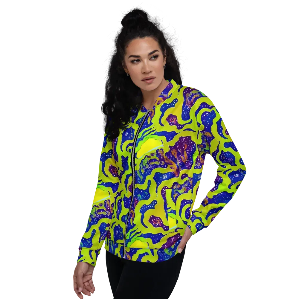 Galactic Tangledown on Bomber Jacket — Left