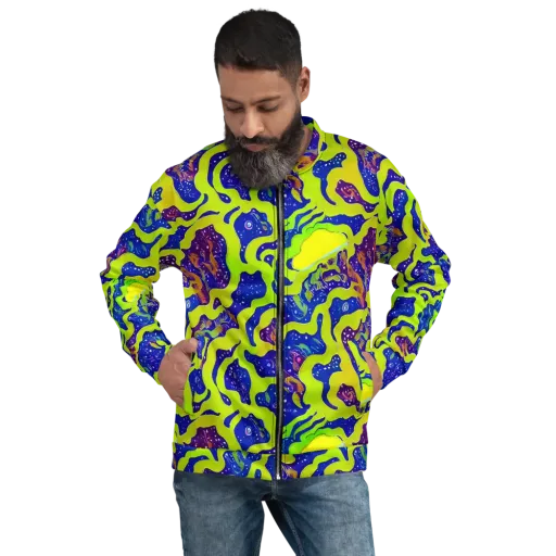 Galactic Tangledown on a Bomber Jacket