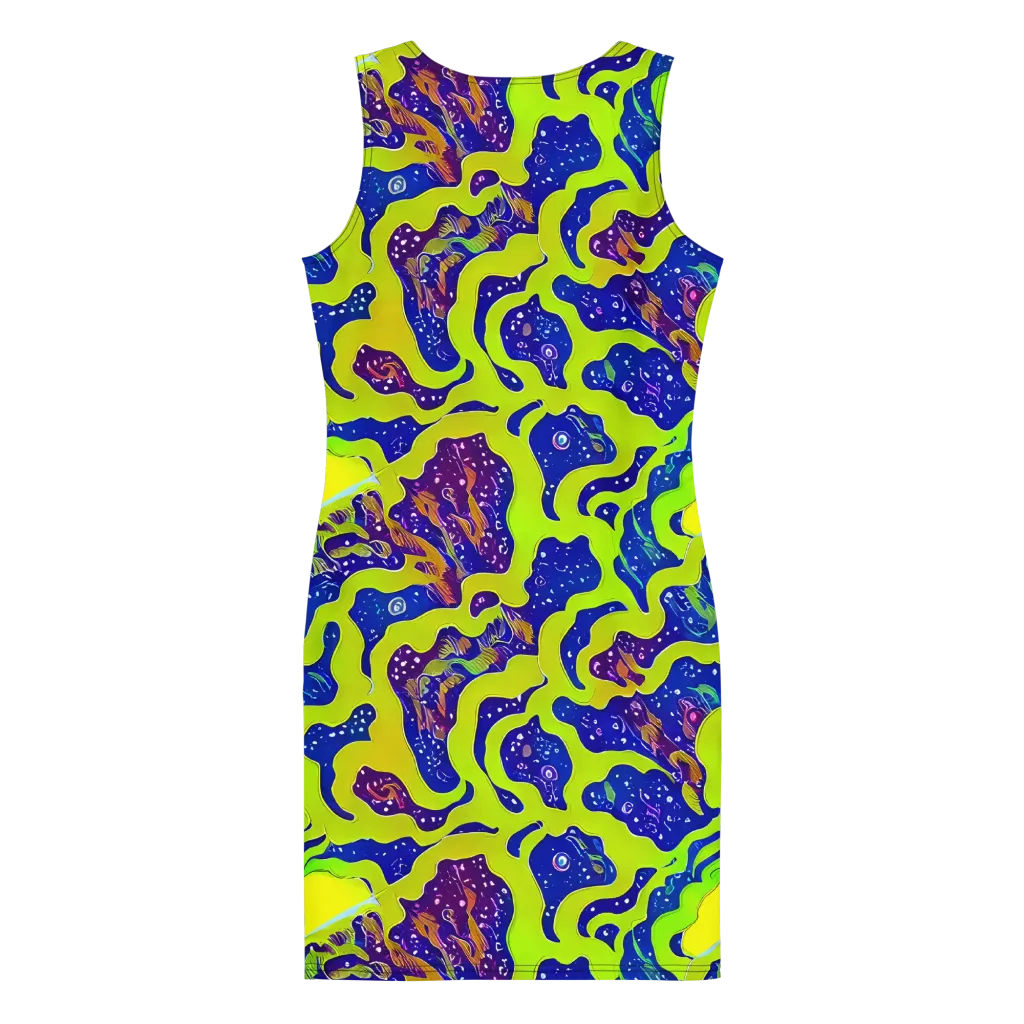Galactic Tangledown on Bodycon Dress — Back