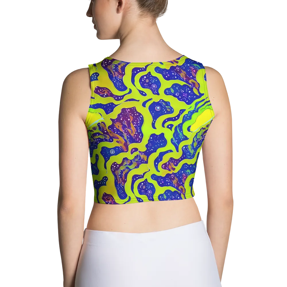 Galactic Tangledown on Crop Top — Back