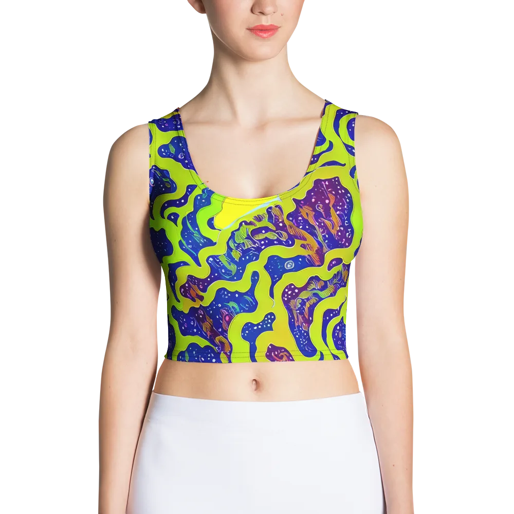 Galactic Tangledown on Crop Top — Front