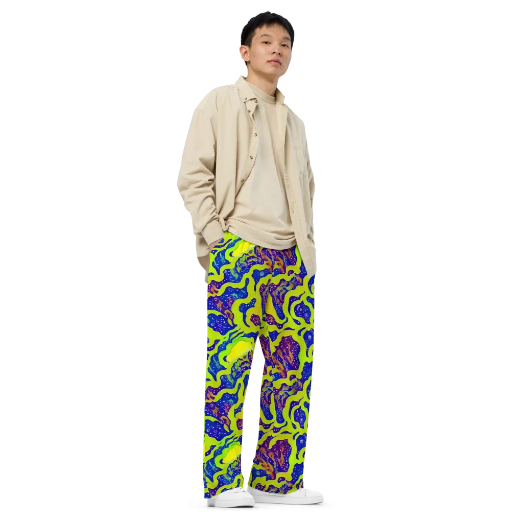 Galactic Tangledown on Wide-Leg Pants — Right Front