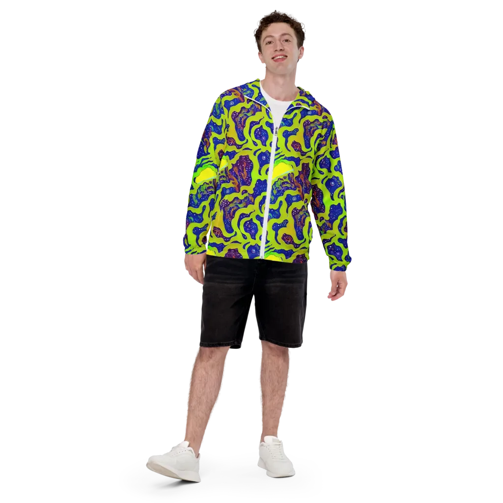 Galactic Tangledown on Men's Windbreaker — Front