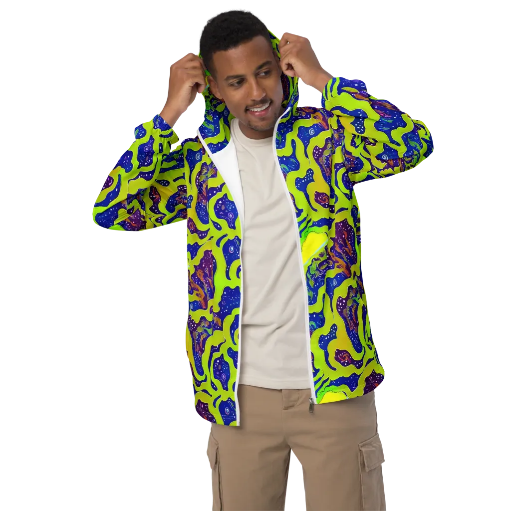 Galactic Tangledown on Men's Windbreaker — Front