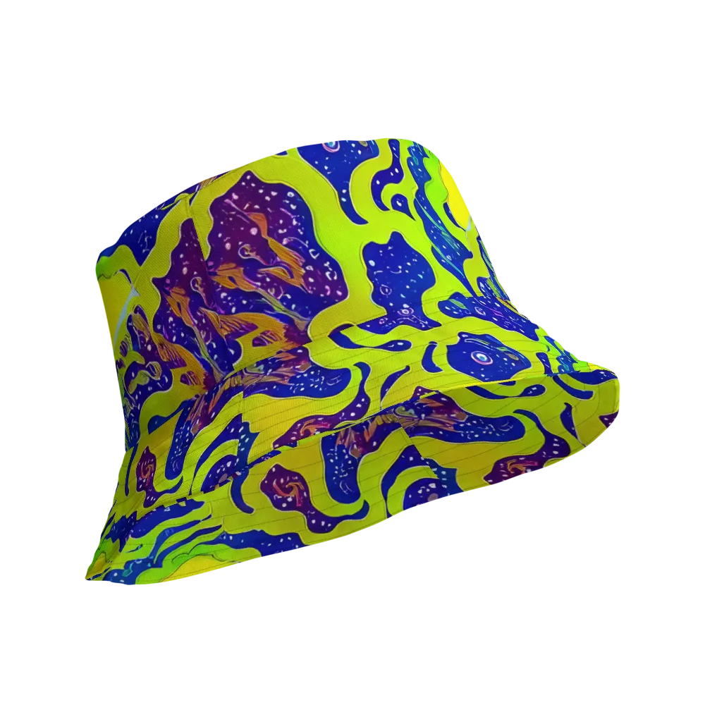 Galactic Tangledown on Reversible Bucket Hat — Product details Outside