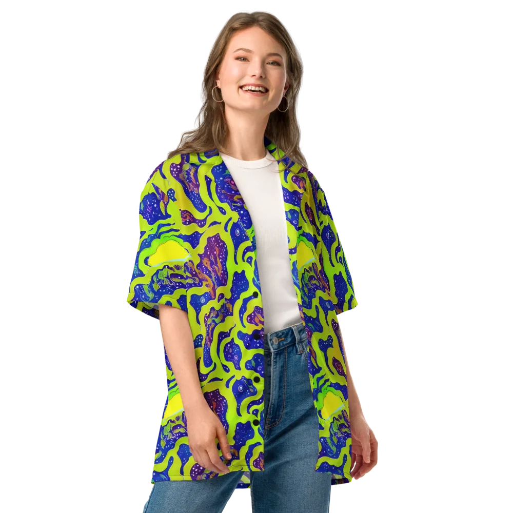 Galactic Tangledown on Button Shirt — Front