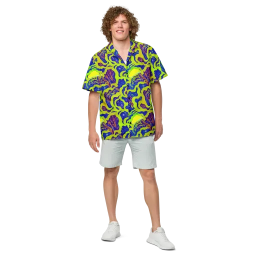 Galactic Tangledown on a Button Shirt