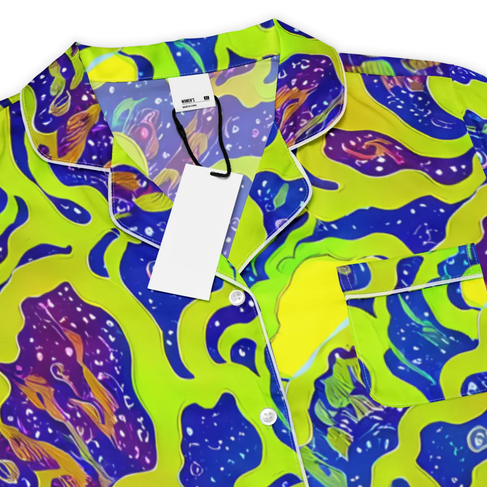 Galactic Tangledown on Women's Short Sleeve Pajama Top — Product details