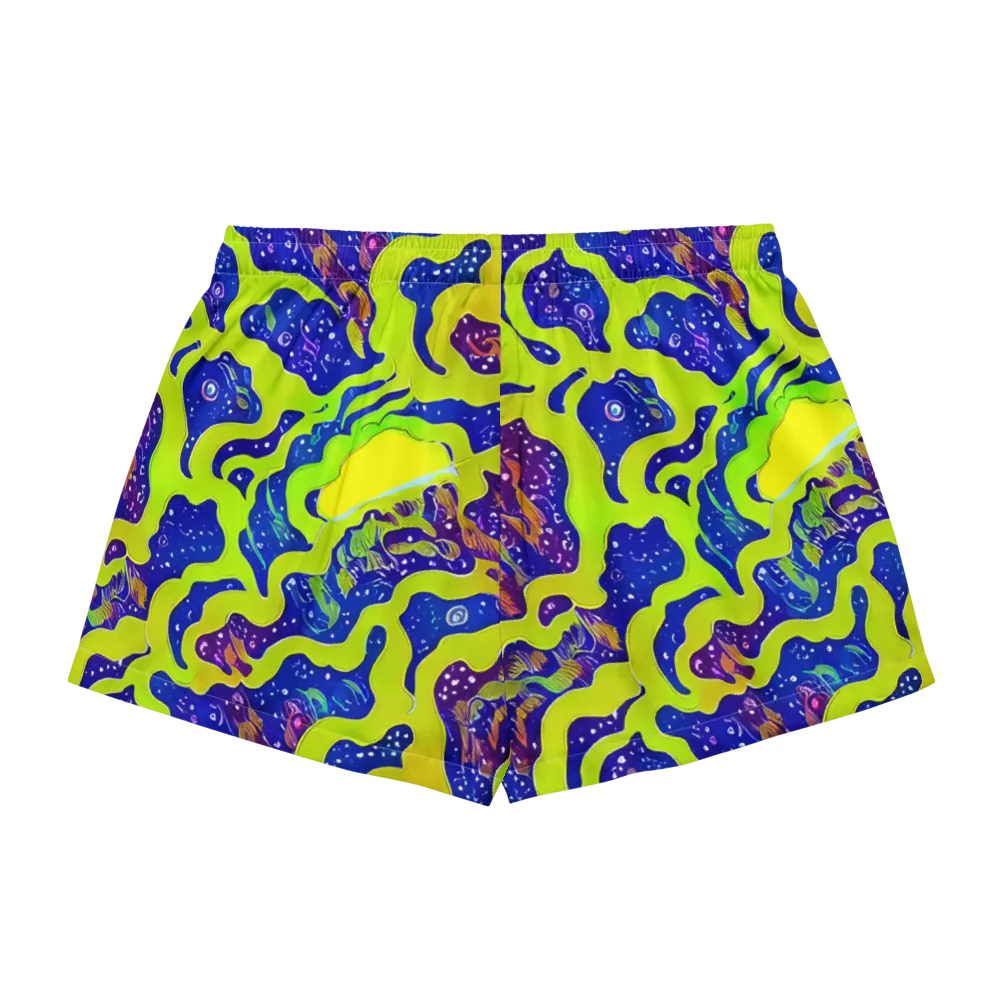 Galactic Tangledown on Women's Pajama Shorts — Back
