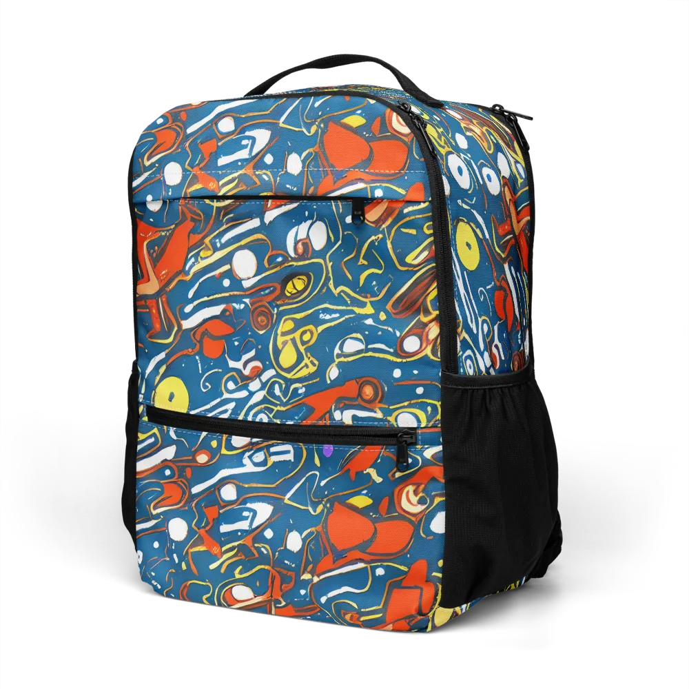 Liquid Geometry on Utility Backpack — Left Front
