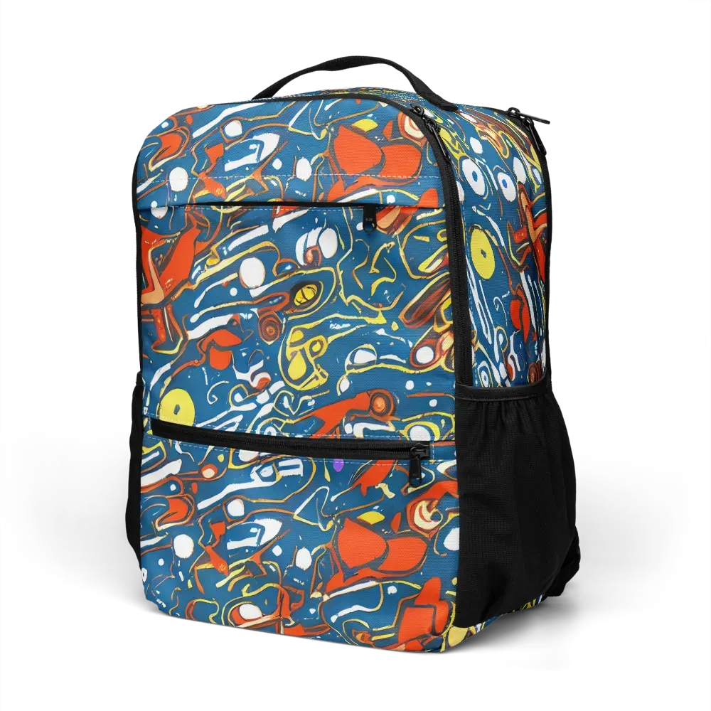 Liquid Geometry on Utility Backpack — Left Front