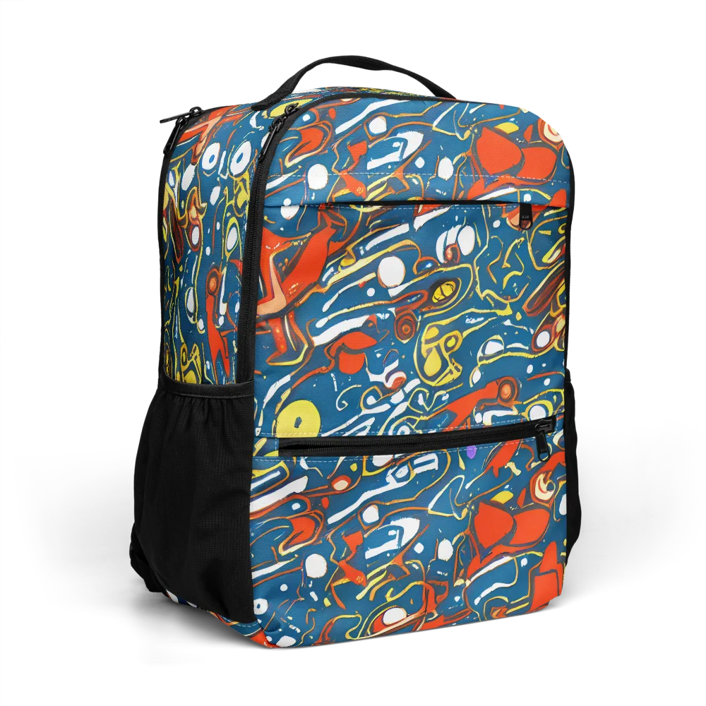 Liquid Geometry on Utility Backpack — Right Front