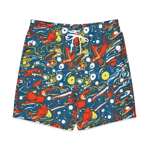 Liquid Geometry on a Men's Board Shorts