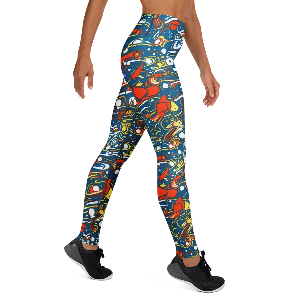 Liquid Geometry on Yoga Leggings — Right