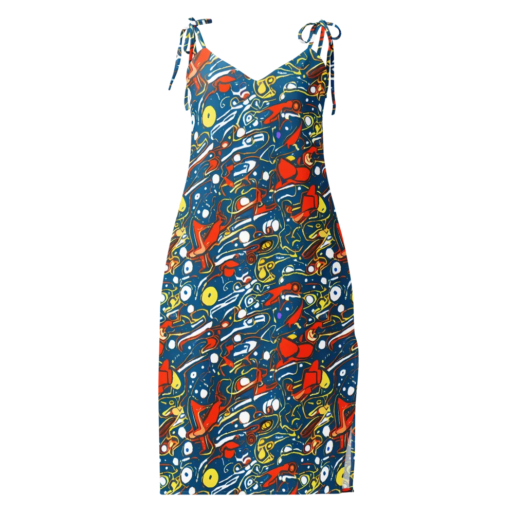 Liquid Geometry on Slip Dress — Front