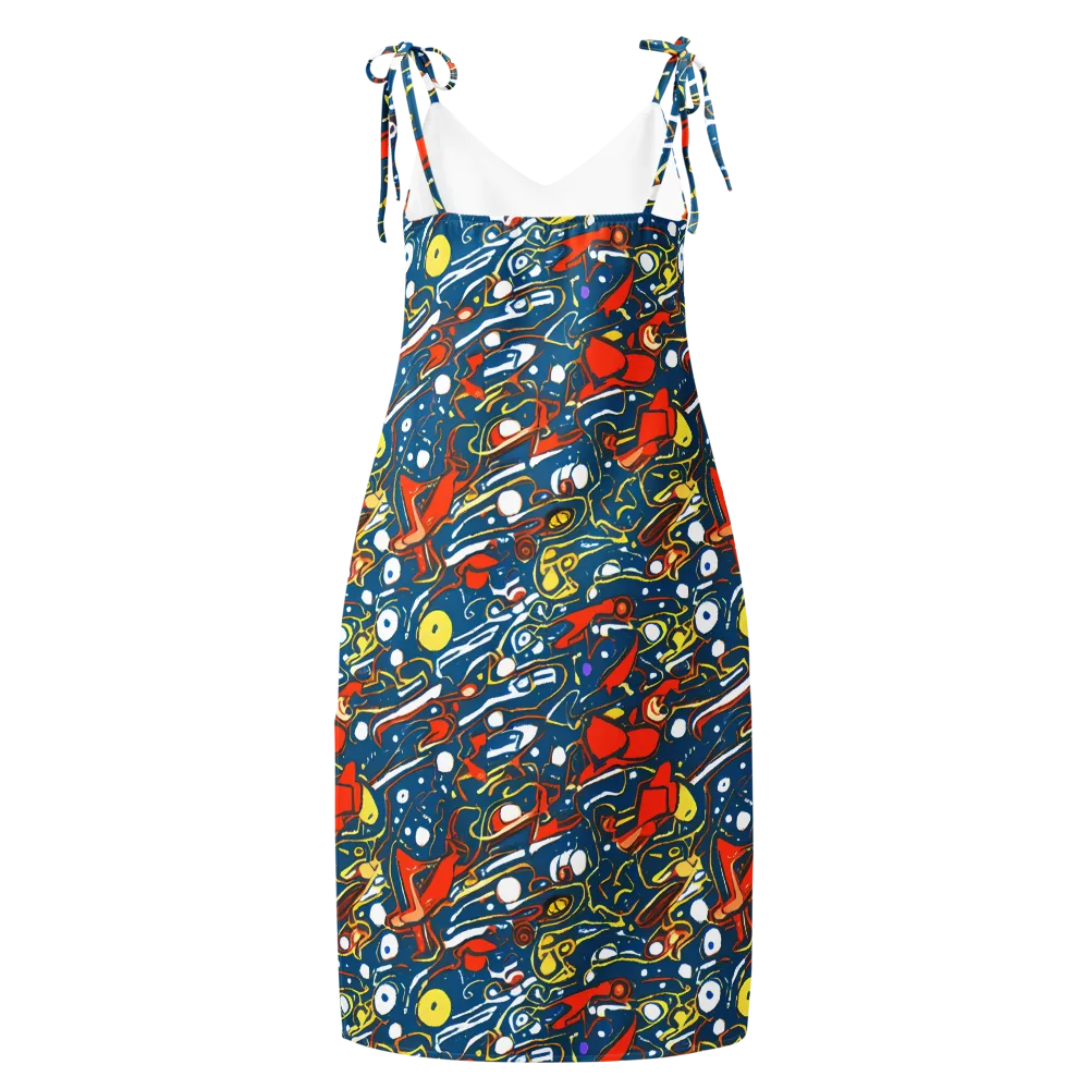 Liquid Geometry on Slip Dress — Back