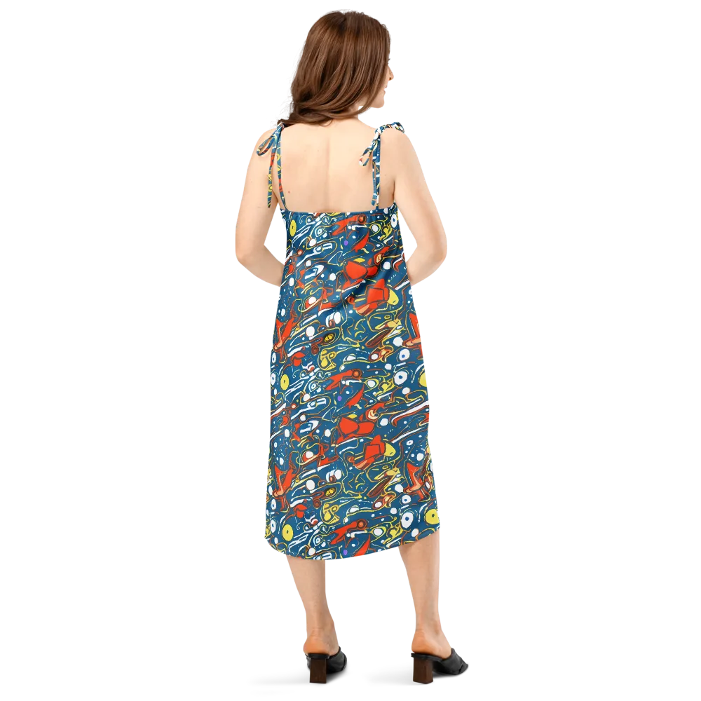 Liquid Geometry on Slip Dress — Back