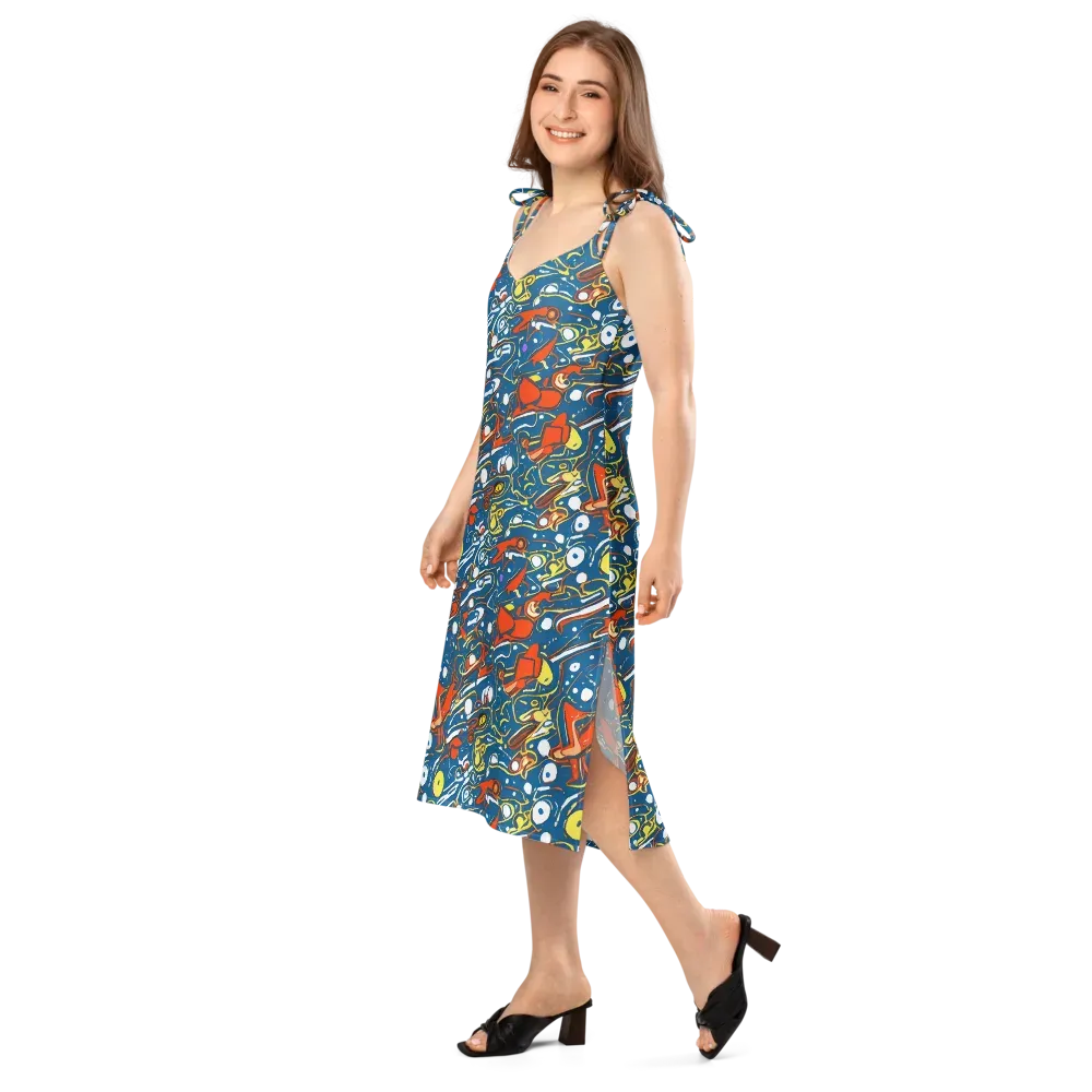 Liquid Geometry on Slip Dress — Left Front