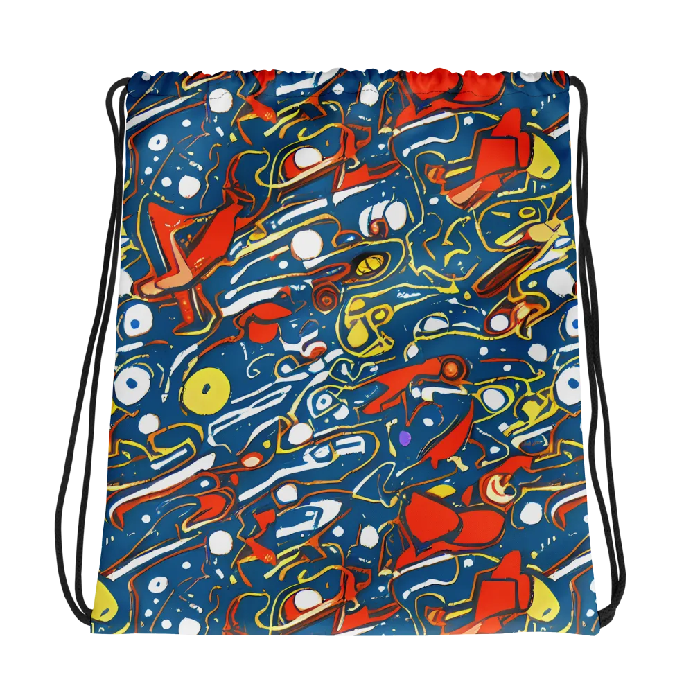 Liquid Geometry on Drawstring Bag — Photo