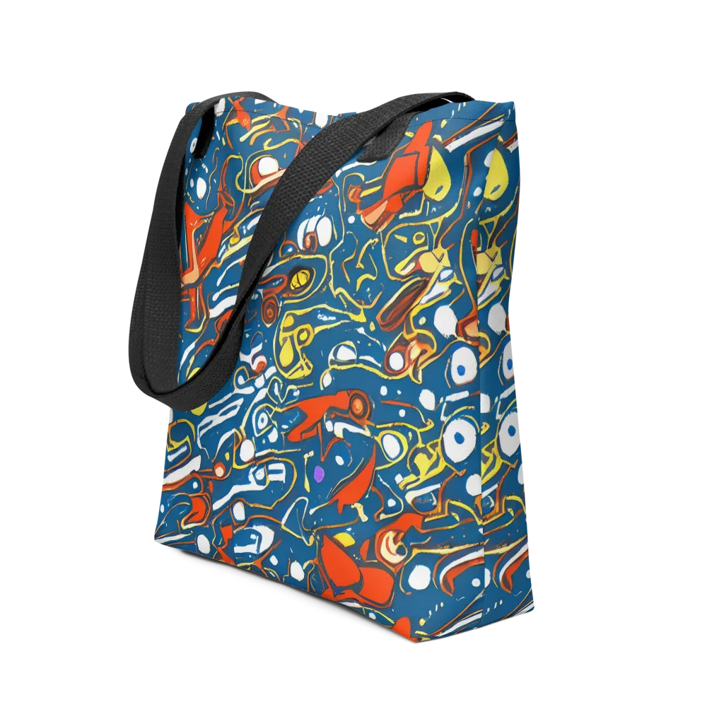 Liquid Geometry on Tote Bag — Front