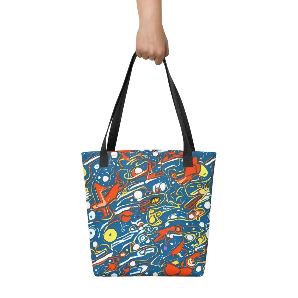Liquid Geometry on Tote Bag — Front