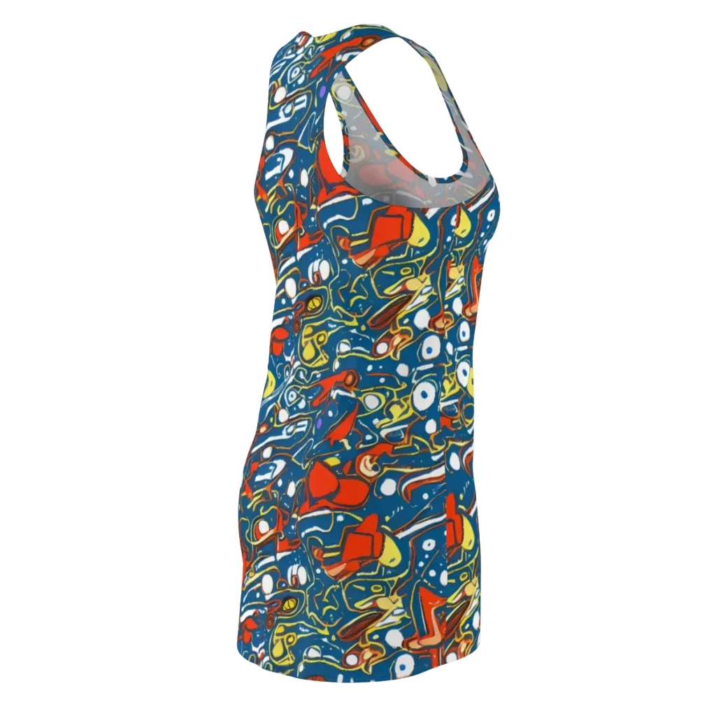 Liquid Geometry on Racerback Dress — Back Side