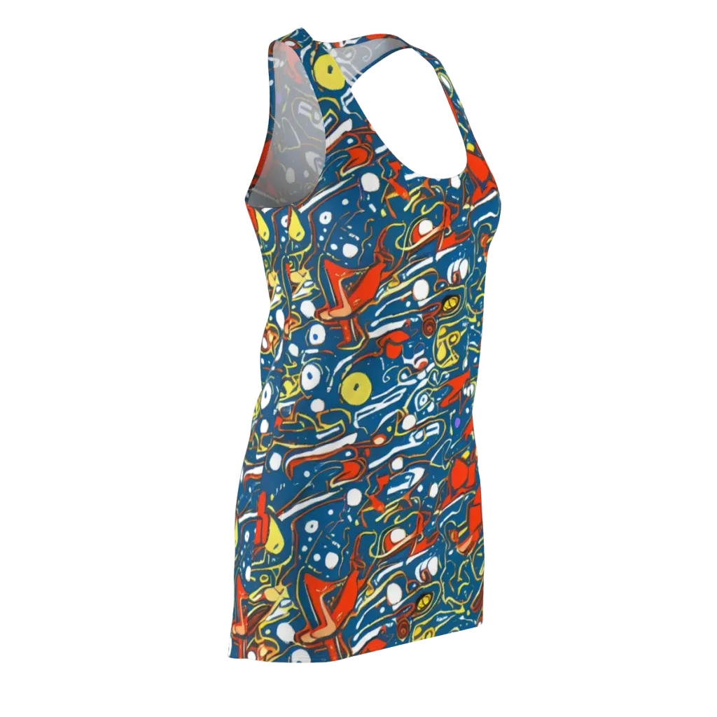 Liquid Geometry on Racerback Dress — Front Side