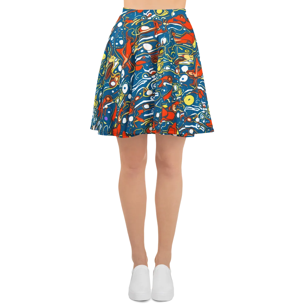 Liquid Geometry on Skater Skirt — Front